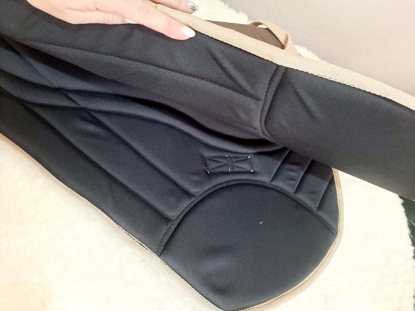 Polar fleece saddle cover handmade by Horsin' About