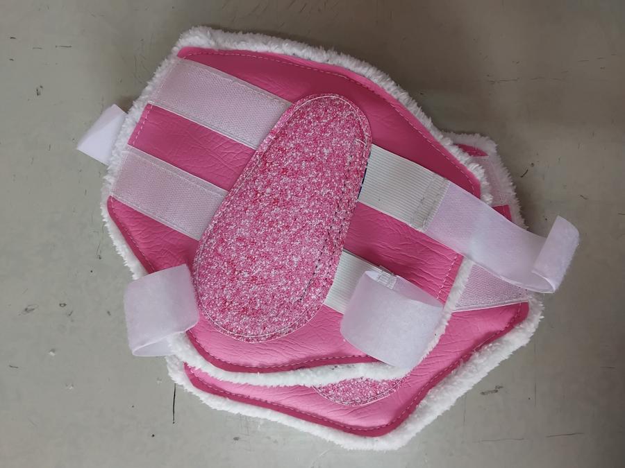 Overreach boots with fluff (set of 2) handmade by Horsin' About