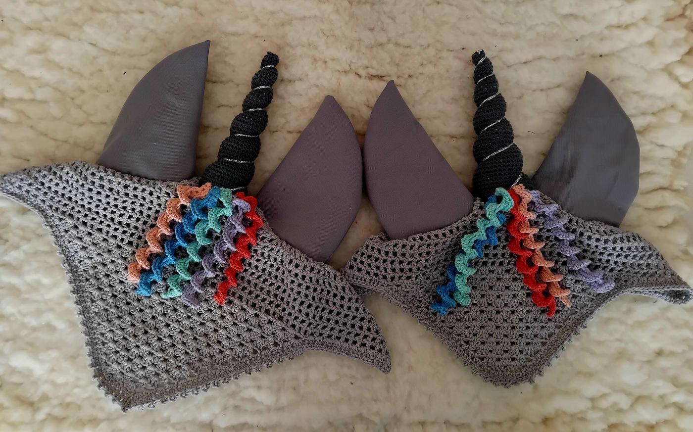 Ear veil handmade by Horsin' About