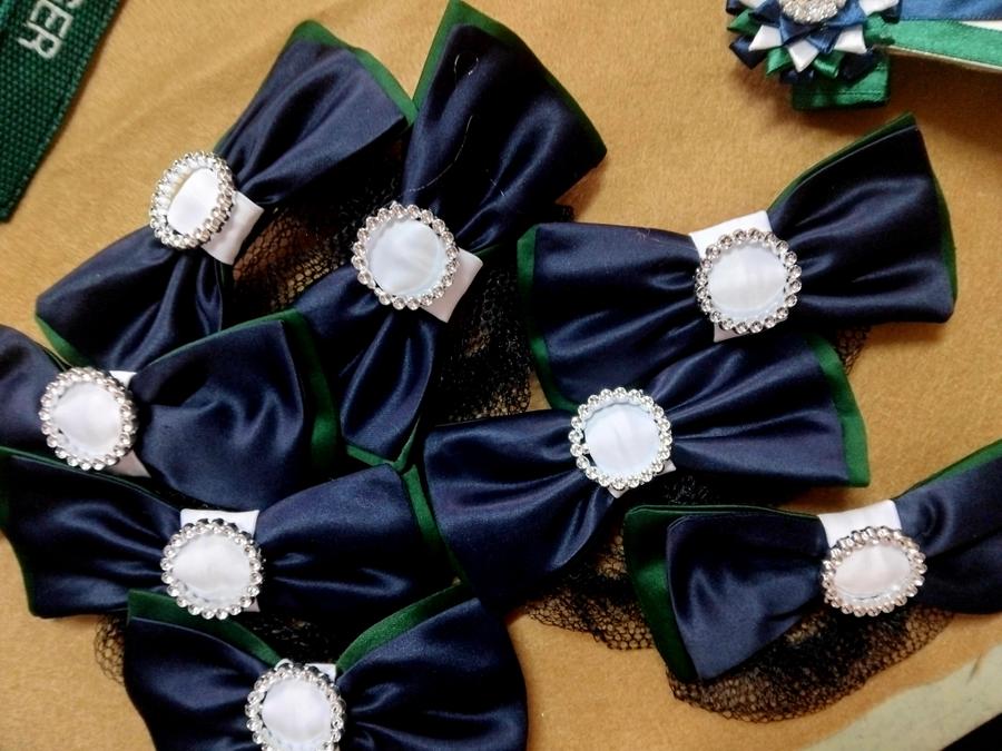 Hair bow handmade by Horsin' About
